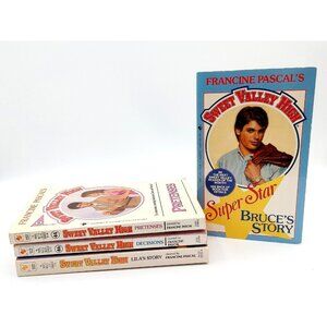 Lot Of 4 Books Sweet Valley High Francine Pascal Vintage Paperback 1988-1990